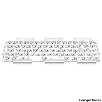 1 VNT D65 Mechaninė klaviatūra smūgio absorbcijos medvilnės skiedra putų Tarpiklis D65 Tarpikliai