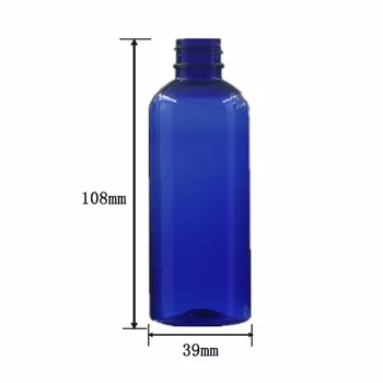 100ml tuščias plastikinis butelis , švarus/mėlyna pet butelis su skaidriu/balta/juoda bauda rūkas,purkštukai, purkštuvas X 5