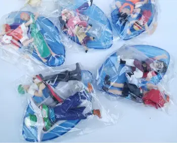 10vnt/set Mėlynos Spalvos Mini Japonų Animacinių filmų Veiksmų Skaičiai 10cm Vaikams, Žaislai, Namų Dekoravimo, Ornamentų Gimtadienio Dovana