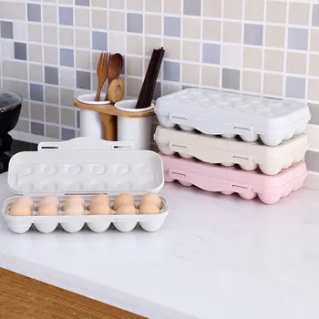 12 Tinklelis Kiaušinių Laikymo Dėžutė Plastikinė Tik Dėžutė Kiaušinių Maisto Konteineryje Traškūs Kiaušinių Šeimos Įrankis Organizacija, Virtuvės Reikmenys