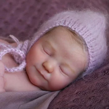 19 Colių Tapybos Rinkinio Birželio Miega Bebe Reborn Rinkinio Atgimsta Kūdikiams Formų Nesurinkti Šypsena Reborn Baby Lėlės, Žaislai Mergina Dovana
