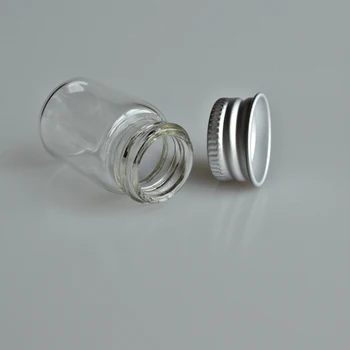 1pc 5ml Stiklo Buteliai Su Aliuminio Dangteliu Tuščias Mažas, Norinčių Butelio Stiklo Buteliukai, Indeliai