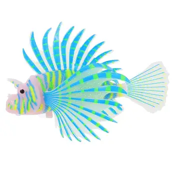 1Pc Silikono Žuvų Modeliavimas Žuvų Lionfish Modelis Prop Akvariumas Kraštovaizdžio Puošmena Žuvų Bakas Papuošalai