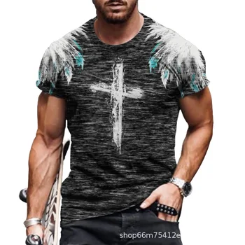 2021Personalized 3D Skaitmeninis Spausdinimas vyriški Marškinėliai-O-kaklo Laukinių Mados Madinga Negabaritinių Marškinėliai Street Atsitiktinis Marškinėliai Vyrams