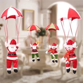 2022 Nauja Kalėdinė Dekoracija Vyras Sniego Atrium Pakabukas Namų Puošybai Parašiutu Santa Kalėdų Senį Pakabukas