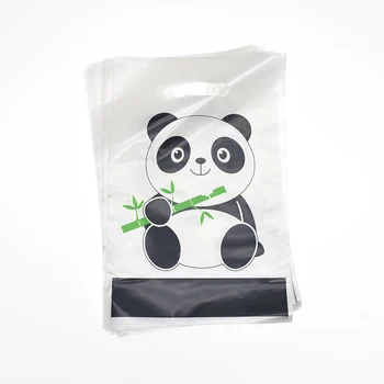 20pcs/pak Vaikams Džiaugtis Baby Shower Panda Temą Plastiko Plėšikauti Maišeliai su Gimtadieniu Įvykių Šalies Dekoravimo, Dovanų Maišeliai