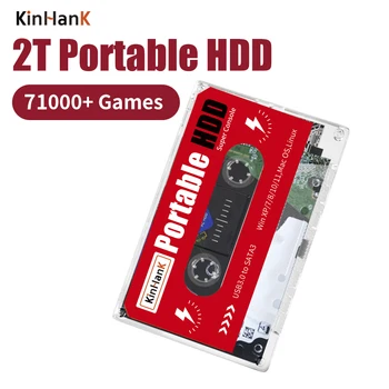 2T HDD Žaidimas Kietąjį Diską Super Konsolės X PC Mini /X86 Žaidimų Konsolės Emuliatorius PS3/PS2/WII/Sega Saturn Built-in 71000+ Žaidimai