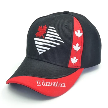 3D siuvinėjimo Kanada bžūp mados atsitiktinis Kanados Klevo lapas, skrybėlę vasarą Vyrai moterys Prekės Kanados Nacionalinės vėliavos Snapback skrybėlės