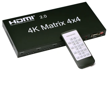 4K 60Hz 2.0 HDMI Matricos 4X4, 4x2 6x2 2x4 HDMI Ūkio Matricos 4x2 HDMI Switcher splitter 4 4 su RS232&EDID Valdymas HDCP 2.2