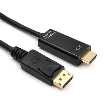 4K DisplayPort Į HDMI suderinamus Kabelis 1M 1,8 M 1080P @60Hz Display Port DP HDMI-suderinamą Kabelį Nešiojamą kompiuterį ir Projektorių