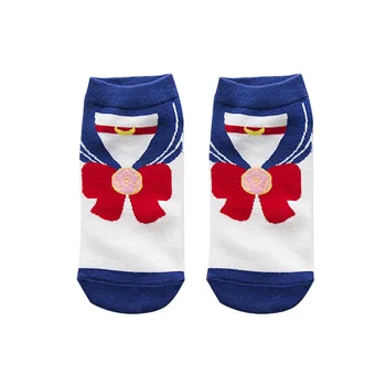 5 poros Moon Anime Kawaii Kojinės Animacinių filmų Laivo Kojinės Saldus Kūrybos Moterų Kojinės Kalėdų Dovanos Mergina kojinės tėvų-vaikų kojinės