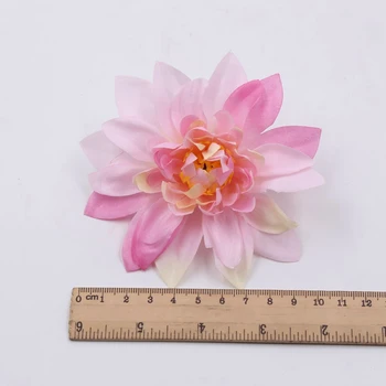 5vnt 10cm aukštos kokybės šilko chrizantemų galvos gerbera vestuvių dekoracijos dirbtinių gėlių modeliavimas daisy amatų gėlių