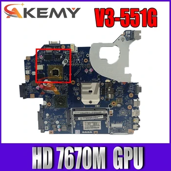 ACER V3-551G V3-551 Nešiojamas plokštė Q5WV8 LA-8331P NBC1811001 pagrindinės plokštės lizdą FS1 GPU HD 7670M DDR3 bandymo darbai