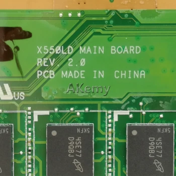 AK X550LD Nešiojamojo kompiuterio motininė plokštė, Skirta Asus X550LD X550LC X550LN X550L Bandymo mainboard I5 CPU