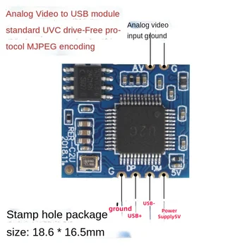 Analoginė AV Video Skaitmeninė USB Kamera Modulis CVBS su USB Chip uv-C Driveless 