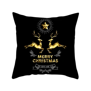 Aukso Juodos Snaigės Linksmų Kalėdų Užvalkalas 2021 Kalėdinė Dekoracija Namuose Papuošalai Kalėdų Noel Santa Claus Naujųjų Metų 2022