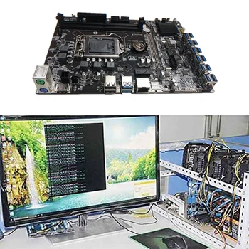 B250C BTC Miner Plokštė+009S Plius Riser Card Sustiprinto Versija 12XPCIE su USB3.0 GPU Lizdas LGA1151 Kasybos Plokštė