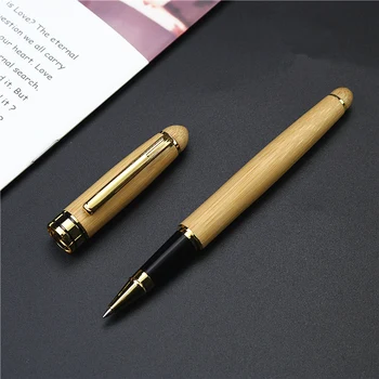 Bambuko Roller Pen 0,5 mm, Juodas rašalas gelio rašiklis Studentų verslo biuras, raštu, raštinės reikmenys