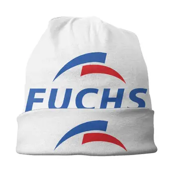 Fuchs variklio Dangčio Kepurės Mezgimo Skrybėlių Mados Lauko Skullies Beanies Skrybėlės 80's Retro Naftos Dujos Benzinas Logotipą, Automobilių Motorsport Šiltas Dvejopo naudojimo Bžūp