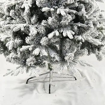Kalėdų Medžio Apdaila, Flocking Snieguolė Šifravimo Žalią Medį Namų Dekoro Priedai Kalėdų Medžio Šalis, Metalo Bazės Medis