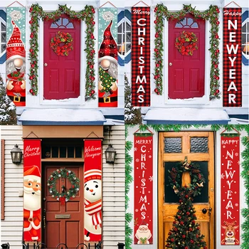 Kalėdų Puošmena Kabo Reklama Veranda Ženklai Linksmų Kalėdų Sveiki Veranda Ženklai Lauko Kalėdos Durų Kabinti Banerius Noel