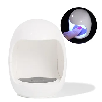 Kiaušinio Formos Fototerapijos Lempa Mini LED Nagų Lempa 3w Laiko Šviesos Terapijos Aparatas 1m Micro USB Prievadą, Skirtą 