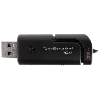 Kingston DT104 USB Flash Drive Mini Klavišą USB atmintinė 16GB 32GB USB2.0 Laikymo Stick DTSE9 Metalo Pendrive USB Flash Pen Ratai Atmintis