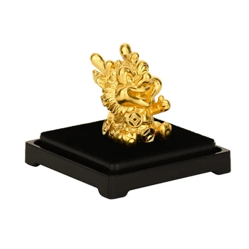Kinų Zodiako Gyvūnų Figūrėlės Statula Ornamentu Aukso Folija Amatų Zodiako Žiurkė, Jautis, Tigras, Drakonas Kiaulių skaičius Office Dekoratyvinis