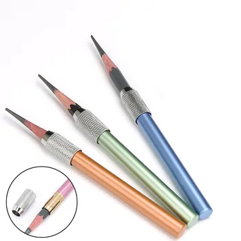 Metalo Vieno galvos Spiralės Pen Imtuvas Pieštuku Extender Rašyti Pieštuku Topper Tapybos Meno Ilgintuvai Pen Apima 