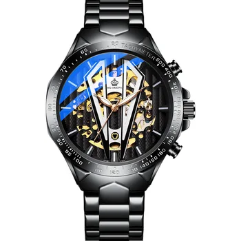 MG.ORKINA laikrodžiai naujas prekės ženklas šviesos vandeniui visiškai automatinis mechaninė vyriški žiūrėti nerūdijančio plieno juosta vyras Watch Laikrodis
