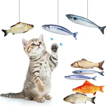 Naujas 3D Žuvies Formos, Kačių Žaislas Interaktyvus Bite Atsparus Katžolių, Kačių Žaislas Augintiniui Kramtyti Žaislas, Lėlė Naminių gyvūnų Sąveika Mokymo Naminių Reikmenys