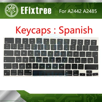 Nešiojamas A2442 A2485 Keycaps Nustatyti, prancūzijos, ispanijos, JAV, prancūzų, vokiečių, rusų, Skirtą 