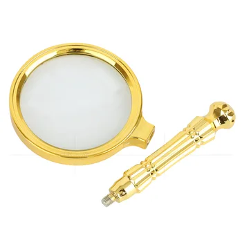 Nešiojamų 10 kartų vietos tironas aukso didinamojo stiklo didmeninės optinis objektyvas dovanų paroda turgaviečių prekystaliai karšto pardavimo