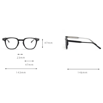 Peekaboo korėjos stiliaus aikštė akiniai vyrams, aišku objektyvas TR90 stabdžių mėlyna šviesa optiniai akinių rėmeliai moterų skaidrus dovanos