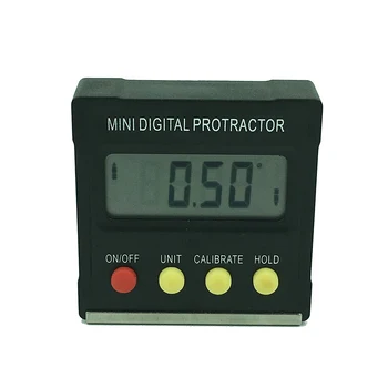Skaitmeninis kampo ieškiklis Matlankis elektroninių lygio box 360 Laipsniu, skaitmeninis inclinometer kampo matavimo priemonė su magnetais Nešiojamų