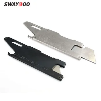 Swayboo Stumdomas peilis 4 in 1 multi-funkcija popieriaus Laiške pjovimo peilis nešiojamų naudingumas drožyba peilis EDC įrankis su atidarytuvu
