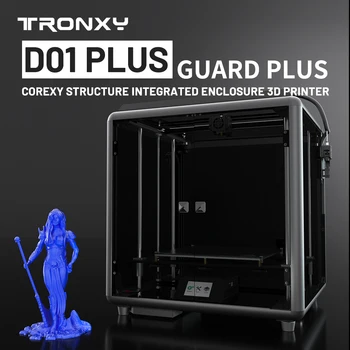 Tronxy corexy struktūra guard plius D01 Plius 330*330*400mm integruotas gaubtas Auto lygio daviklis, Aukšto tikslumo 3D spausdintuvas