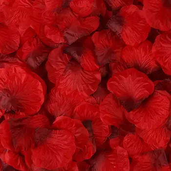 Vestuvių Rožių Žiedlapiai Papuošalų, šilko Gėlės poliesteris vestuvių Rose Modeliavimas žiedlapių Dekoro 100pc