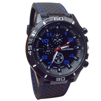 Vyriški Žiūrėti COOL Multi-color Kvarco Kariniai Laikrodžiai Sporto Laikrodis Silikoninė siųsti zegarek meski relgio masculino reloj hombre