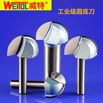 WeiTol nemokamas pristatymas 1 vnt 12.7 mm koteliu CNC medienos apdirbimo mašinos Kieto Karbido Frezavimo Cutter apvaliu dugnu tiek MDF PVC