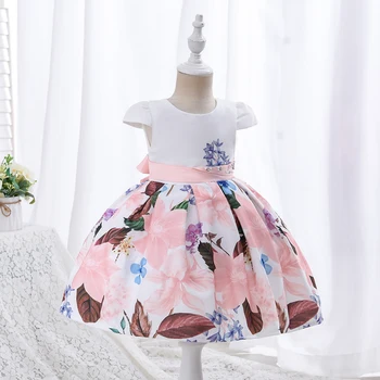 Yoliyolei Naujas Vasaros Bamblys Princesė Dress Vaikai Medvilnės Priežastinis Suknelė Gėlių Spausdinti Baby Girl Drabužiai Korėjos Japonija Stilius