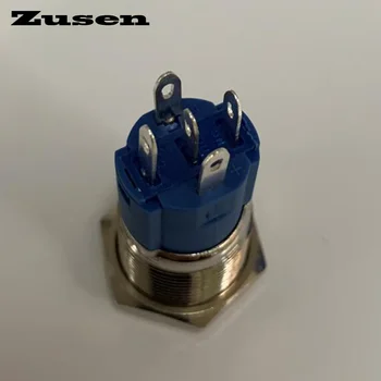 Zusen 16mm Galios simbolis apšviestas įjungimo/išjungimo latching mygtukas jungiklis(ZS16F-11ZEP/G/12V/N apšviestas įjungimo simbolis)