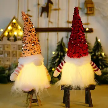 Žėrintis Gnome Kalėdų Beveidis Lėlės Linksmų Kalėdų Dekoracija Namuose Kalėdų Dekoracijas Navidad Gimdymo Naujųjų Metų 2022
